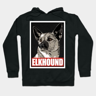 Elkhound Hope Poster Hoodie